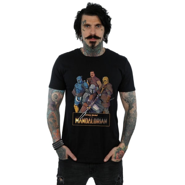 Star Wars The Mandalorian Herr Collage T-shirt XL Svart Black XL