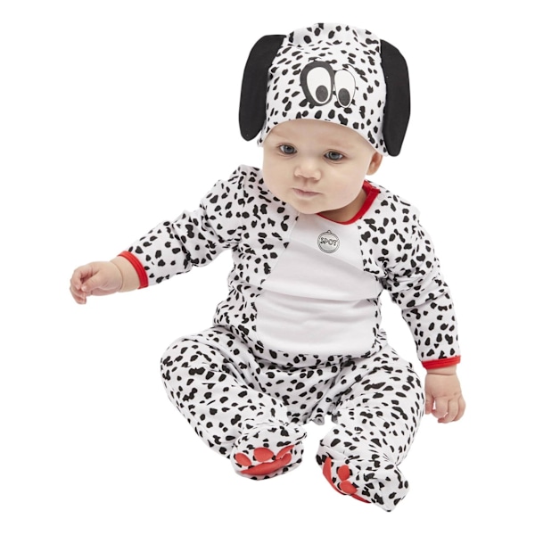 Smiffys Dalmatinerdräkt för Baby 9-12 Månader Svart/Vit Black/White 9-12 Months