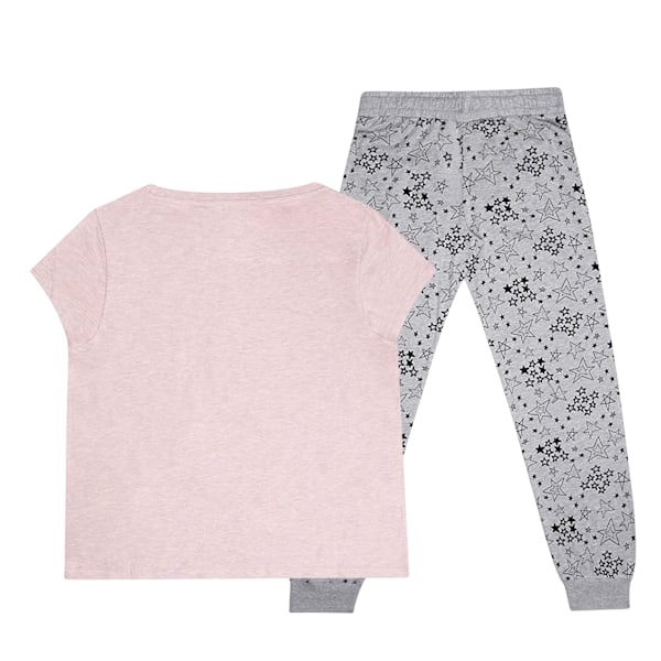 Disney Dam Sleepy Head Musse Pigg Lång Pyjamas Set L Pink/Grey/Black L