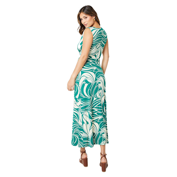 Debenhams Dam/Dam Jersey Vridna Knuta Framklänning 16 UK G Green 16 UK