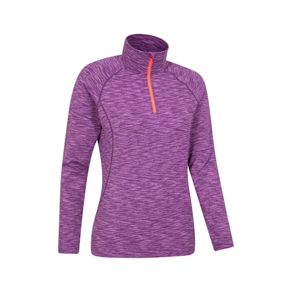 Mountain Warehouse Dam/Damer Bend & Stretch Halv Zip Midlayer Berry 20 UK