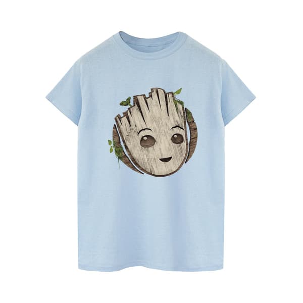 Marvel Herr I Am Groot Trähuvud T-Shirt S Vit White S