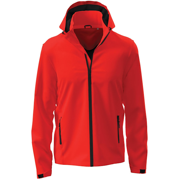 Stedman Herr Lux Softshelljacka med Huva XL Scarlet Red Scarlet Red XL