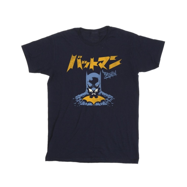 DC Comics Girls Batman Japansk blick bomull T-shirt 5-6 år Navy Blue 5-6 Years