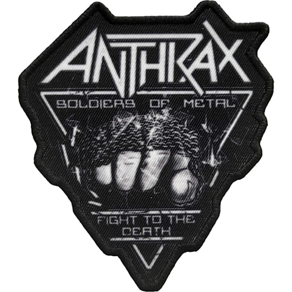 Anthrax Soldier Of Metal FTD Strykjärnsmärke En Storlek Svart/Vit Black/White One Size