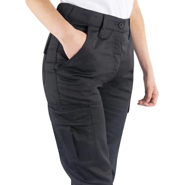 Lee Cooper Klassiska Cargo-byxor för dam, Storlek 18 UK S, Svart Black 18 UK S