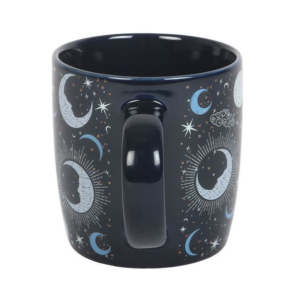 Something Different Moon Mug En Storlek Blå/Vit/Svart Blue/White/Black One Size