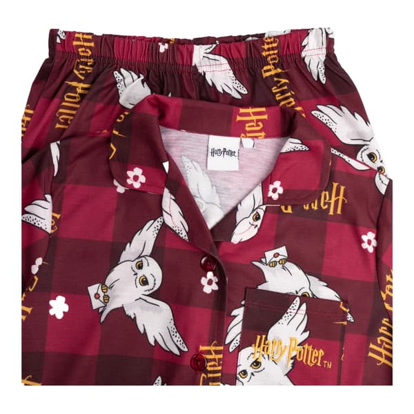 Harry Potter Flickor Karaktär Lång Pyjamas Set 5-6 År Röd Red 5-6 Years