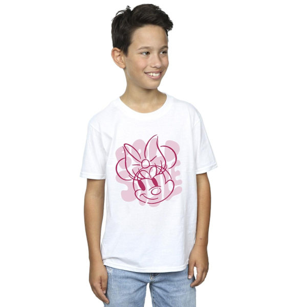 Disney Boys Minnie Mouse Bold Style T-Shirt 7-8 år Vit White 7-8 Years