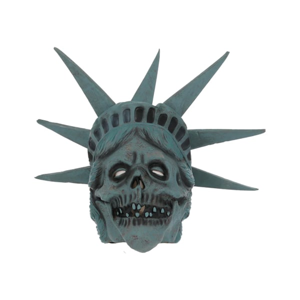 Smiffys Unisex Vuxen Liberty Skull Latex Helmask One Size Blue One Size