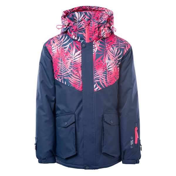 Bejo Girls Yuki Leaves Skidjacka 10 år Black Iris/Tropical Black Iris/Tropical Pink 10 Years