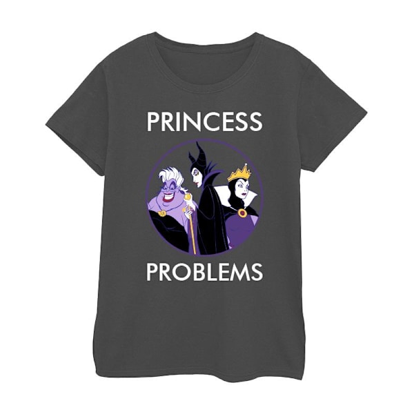 Disney Dam/Damer Skurkar Prinsessor Huvudvärk Bomull T-shirt Charcoal S