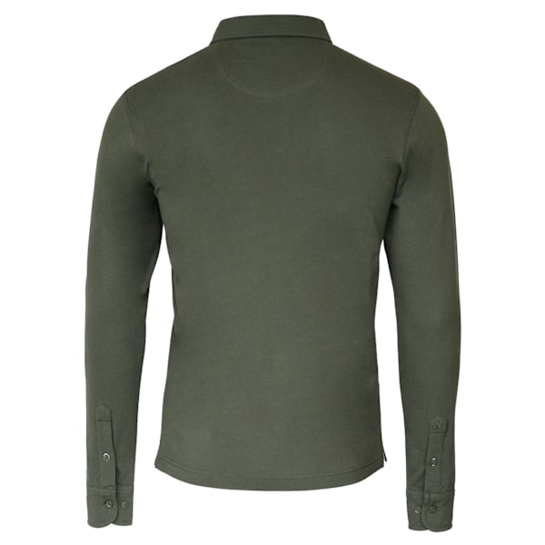 Nimbus Carlington Deluxe långärmad poloskjorta 4XL oliv Olive 4XL