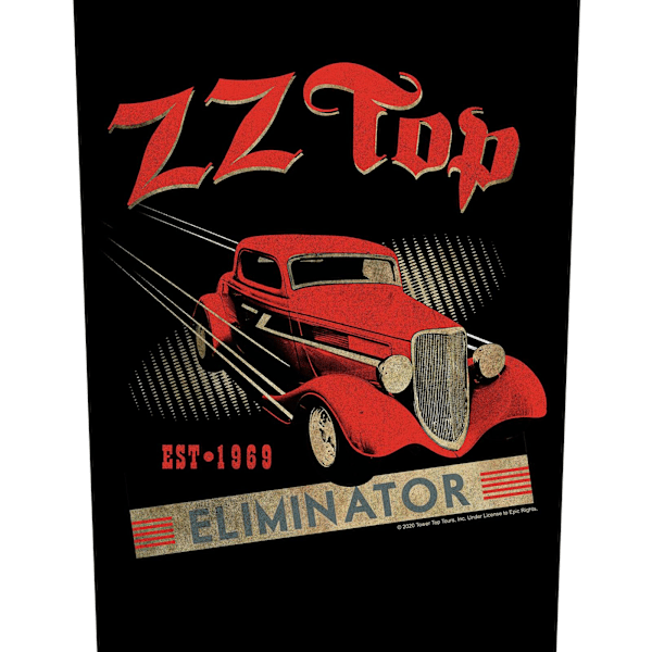 ZZ Top Eliminator Patch En Storlek Svart/Röd Black/Red One Size