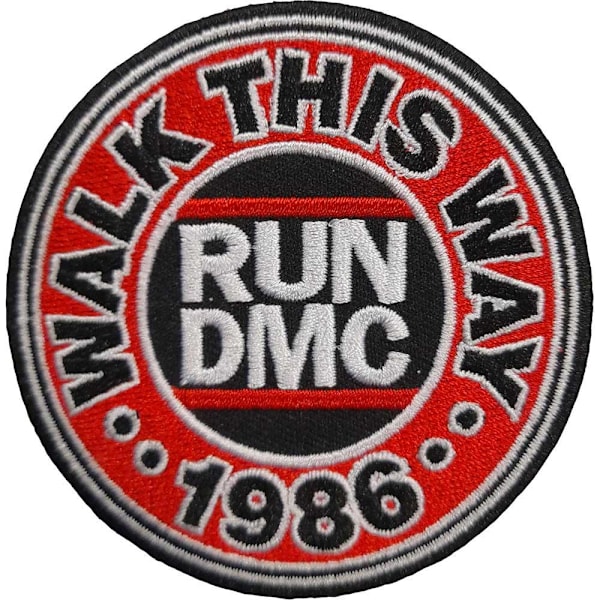 Run DMC Walk This Way Strykjärnsmärke En Storlek Svart/Röd Black/Red One Size