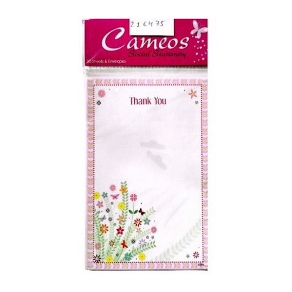 Cameos Tackkort (20-pack) En Storlek Vit/Flerfärgad White/Multicoloured One Size