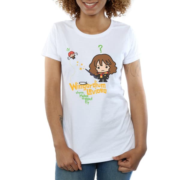 Harry Potter Dam/Dam Hermione Granger Wingardium Leviosa White M