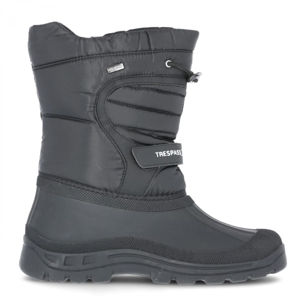 Trespass Unisex Dodo Pull On Winter Snow Boots 12 UK Svart Black 12 UK