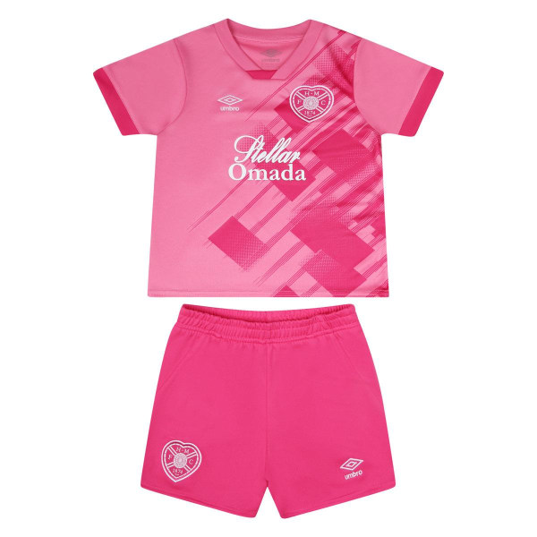 Umbro Childrens/Kids 23/24 Heart Of Midlothian FC Away Kit 2-3 Pink 2-3 Years