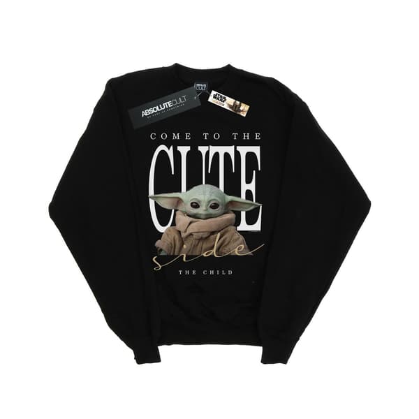 Star Wars Dam/Damer The Mandalorian The Cute Side Sweatshirt Black S