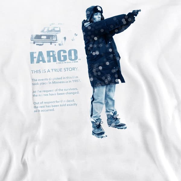 Fargo Unisex Vuxen This Is A True Story Sweatshirt M Vit White M