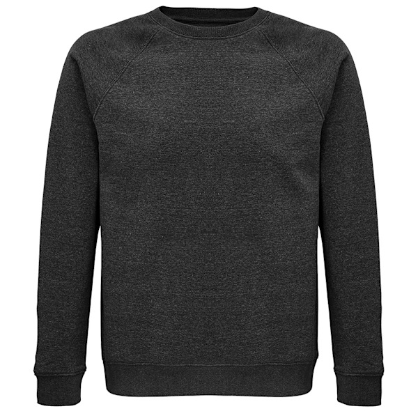 SOLS Unisex Adult Space Organic Raglan Sweatshirt M Charcoal Ma Charcoal Marl M