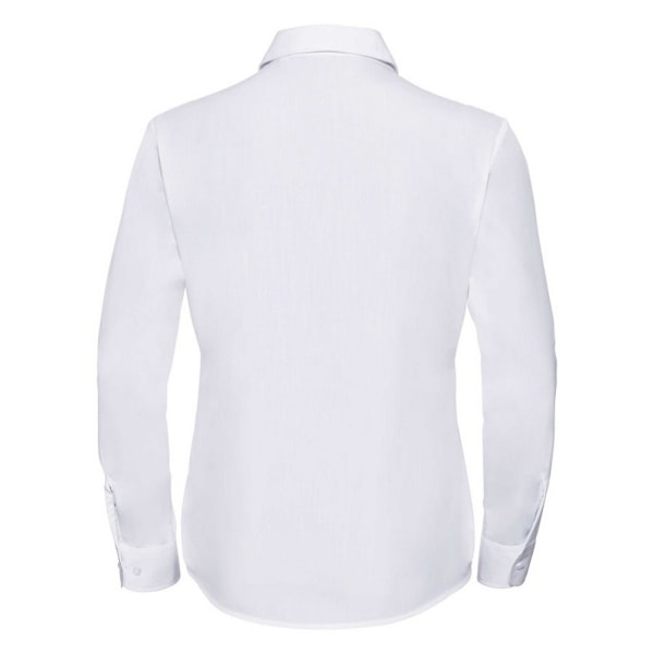 Russell Collection Dam/Damer Poplin Lätt-Skötsel Långärmad White M