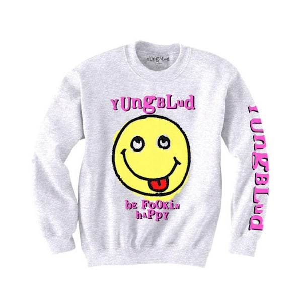 Yungblud Unisex Adult Raver Smile Sweatshirt L Vit White L