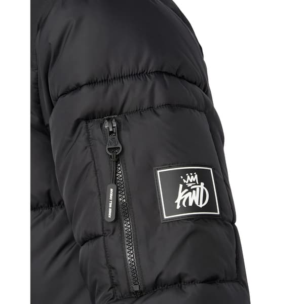 Kings Will Dream Curvlay Parka för män L Svart Black L