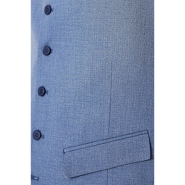 Burton Herr V-ringad Slim Bröllopsväst XS Blå Blue XS