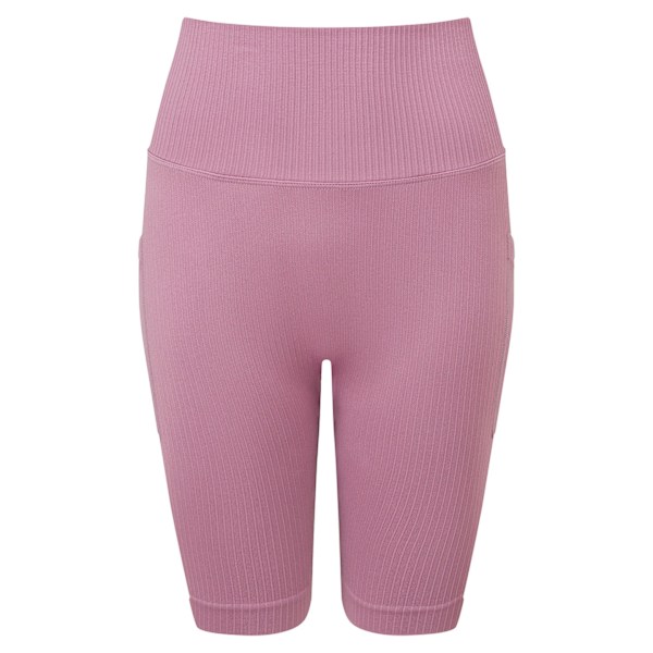 TriDri Dam/Kvinnor Ribbade Sömlösa 3D Cykelshorts XS Mauve Mauve XS