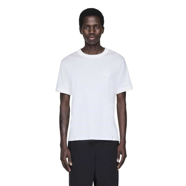 Y-3 Herr Slim T-shirt S Vit White S