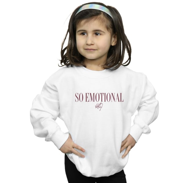 Whitney Houston Girls So Emotional Sweatshirt 7-8 år Vit White 7-8 Years
