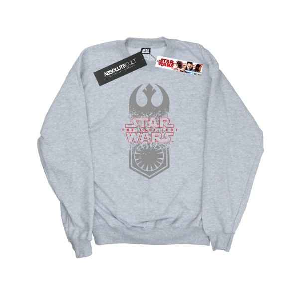 Star Wars Mens The Last Jedi Symbol Crash Sweatshirt XL Sports Sports Grey XL