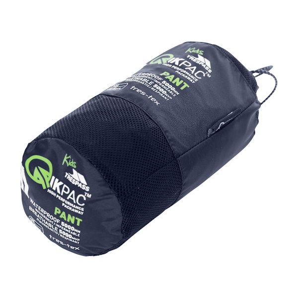 Trespass Barn/Barn Qikpac Vattentäta Packaway-byxor 2/3 Navy 2/3