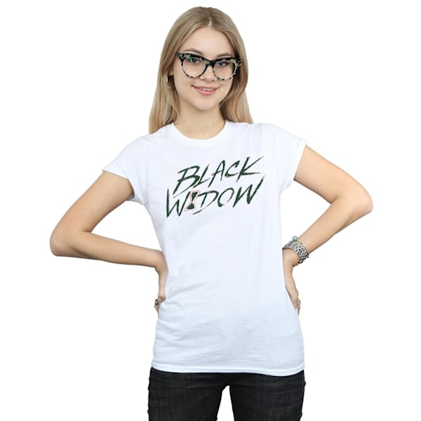 Marvel Womens/Ladies Black Widow Movie Alt Logo Bomull T-shirt White L