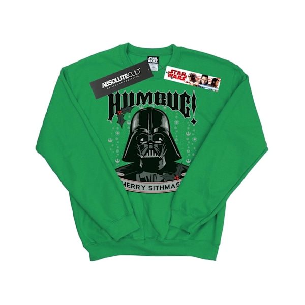 Star Wars Darth Vader Humbug Sweatshirt XXL Irländsk Grön Irish Green XXL