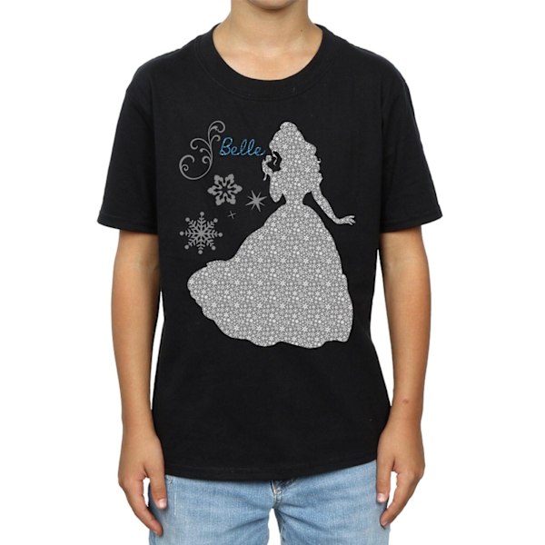 Disney Princess Boys Belle Jul Silhouette T-shirt 5-6 år Black 5-6 Years