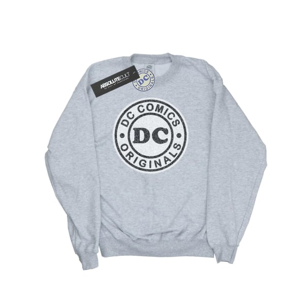 DC Comics Dam/Dam DC Originals Crackle Logo Sweatshirt XL Heather Grey XL