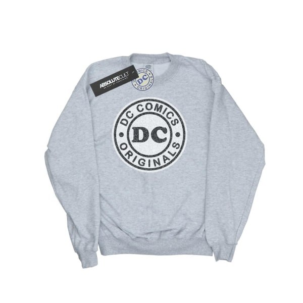 DC Comics Dam/Kvinnor DC Originals Crackle Logo Sweatshirt S Heather Grey S