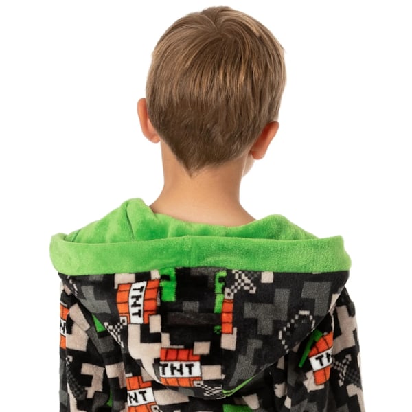 Minecraft Pojkar Creeper TNT Badrock 13-14 År Svart/Grön Black/Green/Grey 13-14 Years