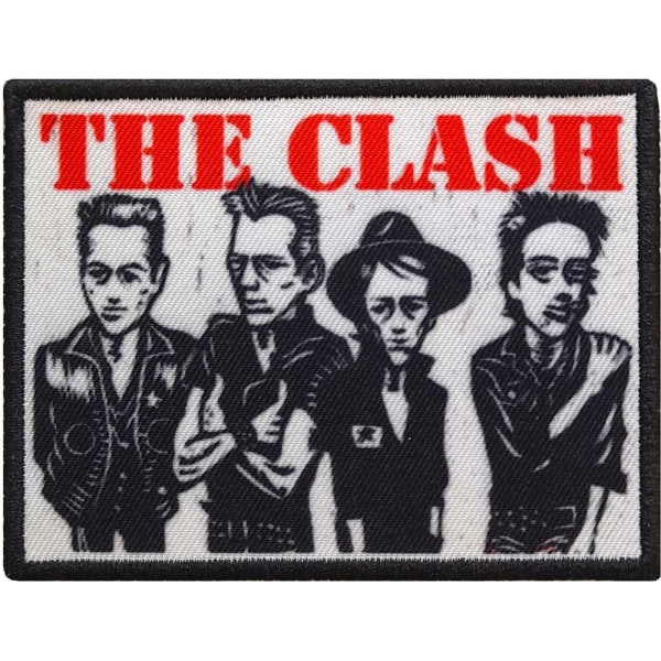 The Clash Characters Iron On Patch One Size Svart/Röd/Vit Black/Red/White One Size