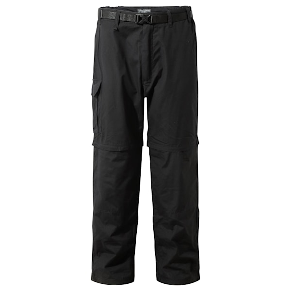 Craghoppers Mens Kiwi Convertible Trousers 32R Svart Black 32R