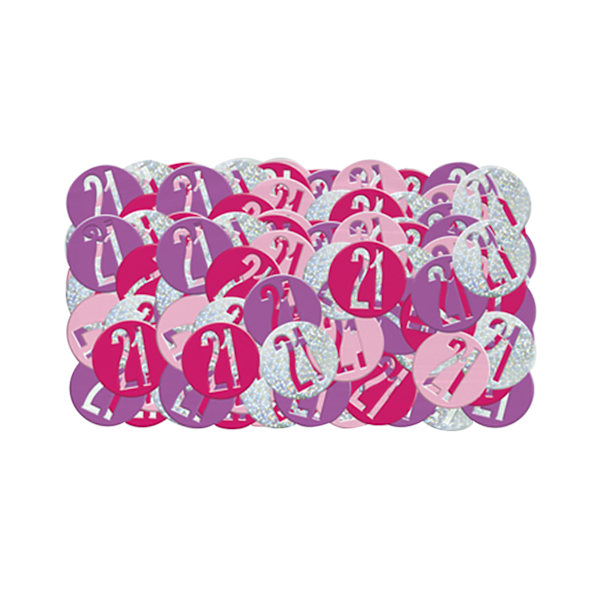 Unik fest Glitz folie konfetti 90 rosa Pink 90