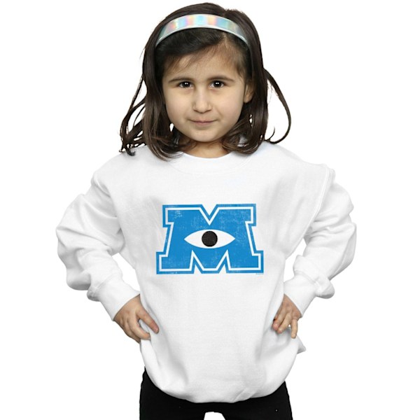 Disney Girls Monsters University Monster M Sweatshirt 3-4 år White 3-4 Years