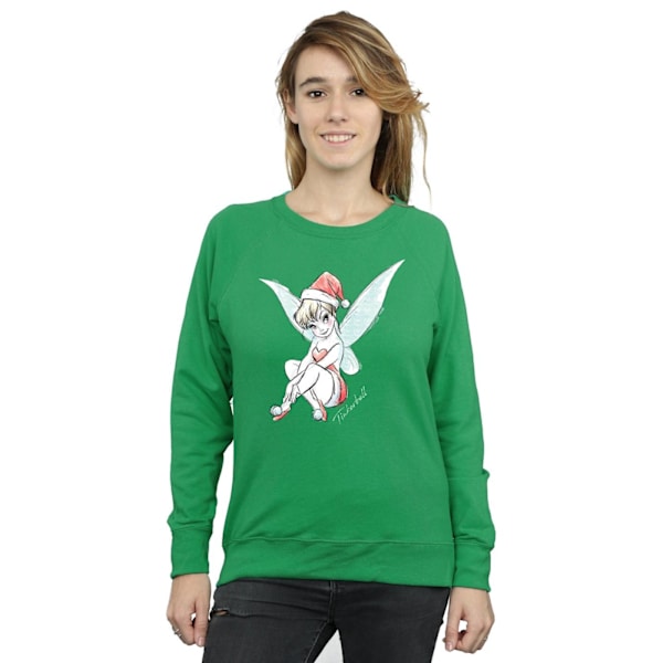 Disney Dam/Kvinnor Tinkerbell Jul Fe Sweatshirt L Ir Irish Green L