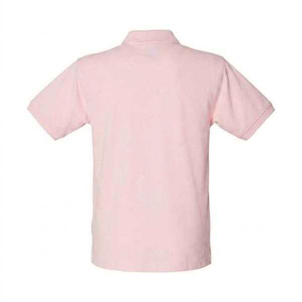 Henbury Herr Polycotton Tung Polotröja XL Rosa Pink XL