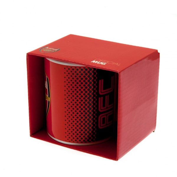 Arsenal FC Fade Design Keramisk Mugg I Acetatbox 9 x 8cm Röd/Vit Red/White/Navy 9 x 8cm