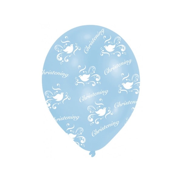 Amscan Dop-ballonger (6-pack) One Size Blå/Vit Blue/White One Size