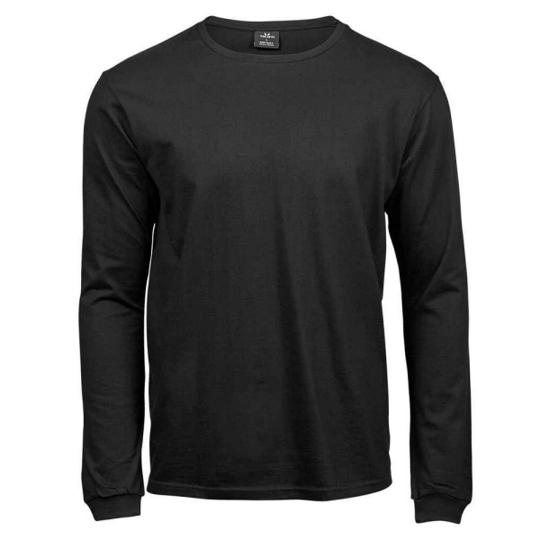 Tee Jays Mens Slim Långärmad T-Shirt 3XL Svart Black 3XL